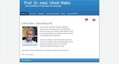 Desktop Screenshot of prof-wahn.de