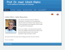 Tablet Screenshot of prof-wahn.de